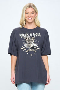 Tres Bien Rock & Roll Eagle Graphic Tee