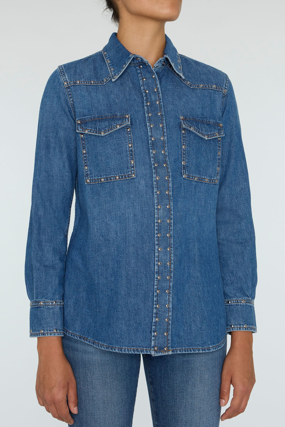 7 For All Mankind Emelia Shirt w/Studs