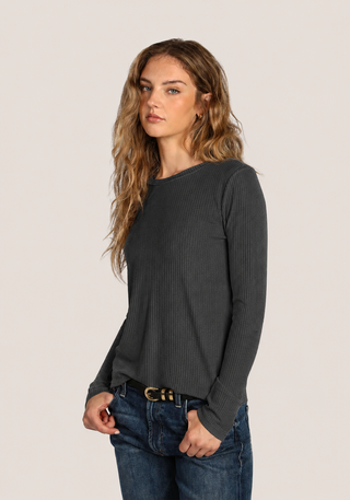 Dylan Kendra Silky Ribbed Tee
