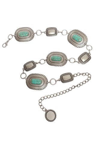 Vintage Inspired Concho Chain Belt