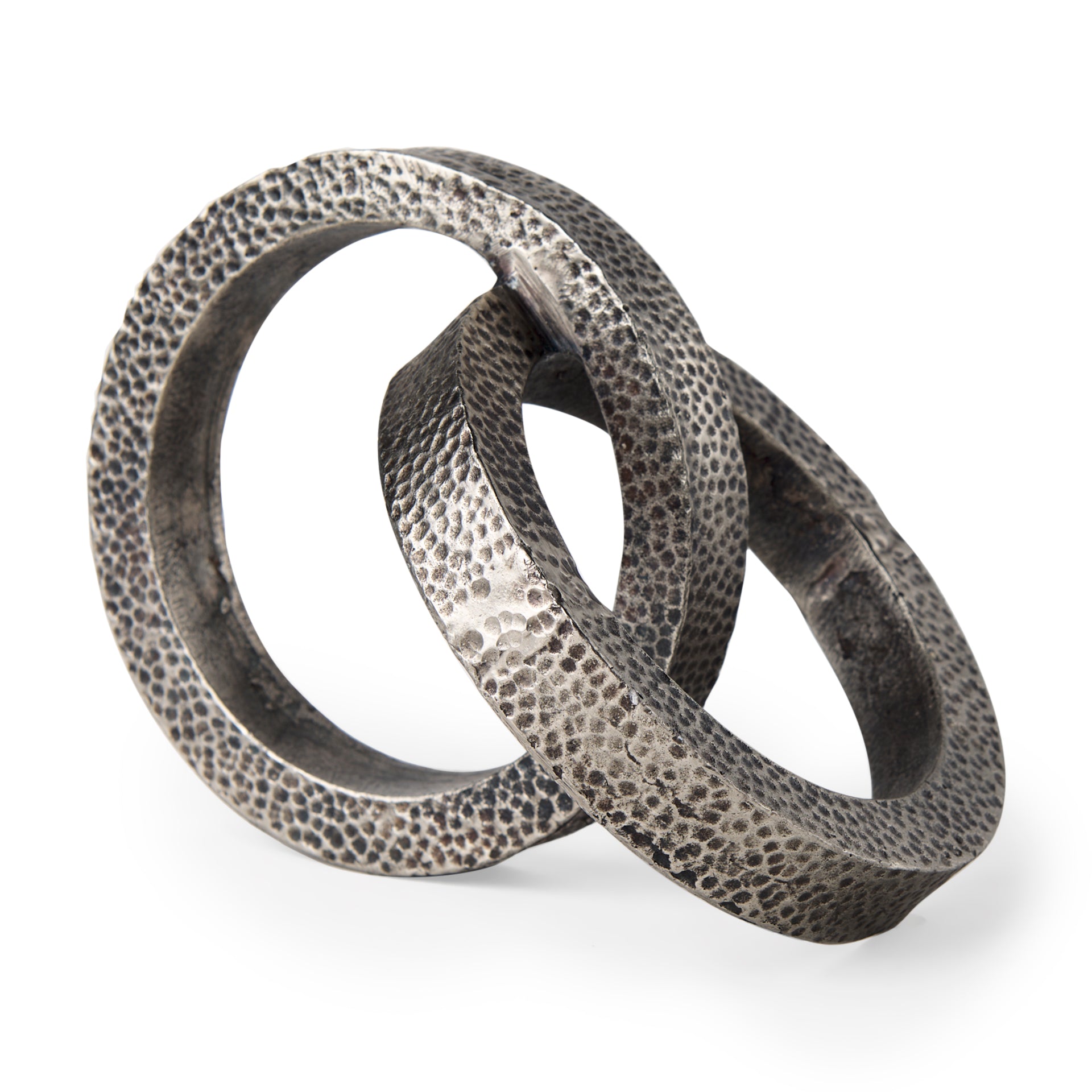 Mercana Rafiki Hammered Conjoined Circles