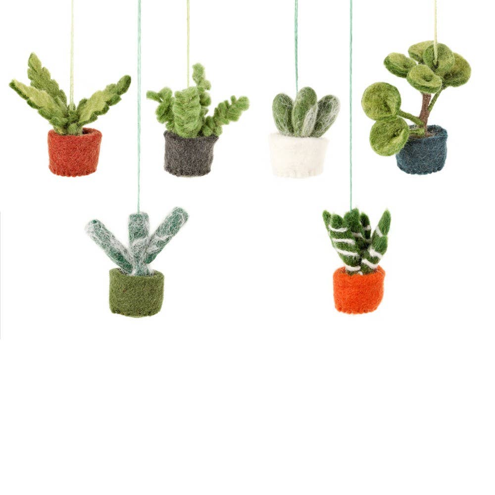 Felt So Good Mini Plants Decorations Set of 6