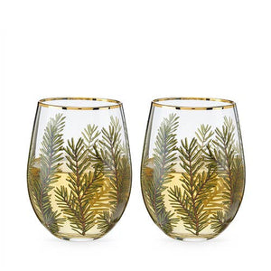 Woodland Stemless Wine Glass Set