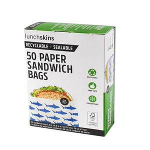 Lunchskins Recyclable +Sealable Paper Sandwich & Snack Bags