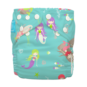 Reusable Cloth Diaper with 2 Inserts - One Size Hybrid AIO