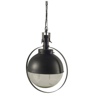 Mercana Leighton II Black Metal Spherical Pendant Light