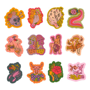 Golden Gems Zodiac Sticker Collection