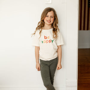 Polished Prints Kids Tee "Be Happy"