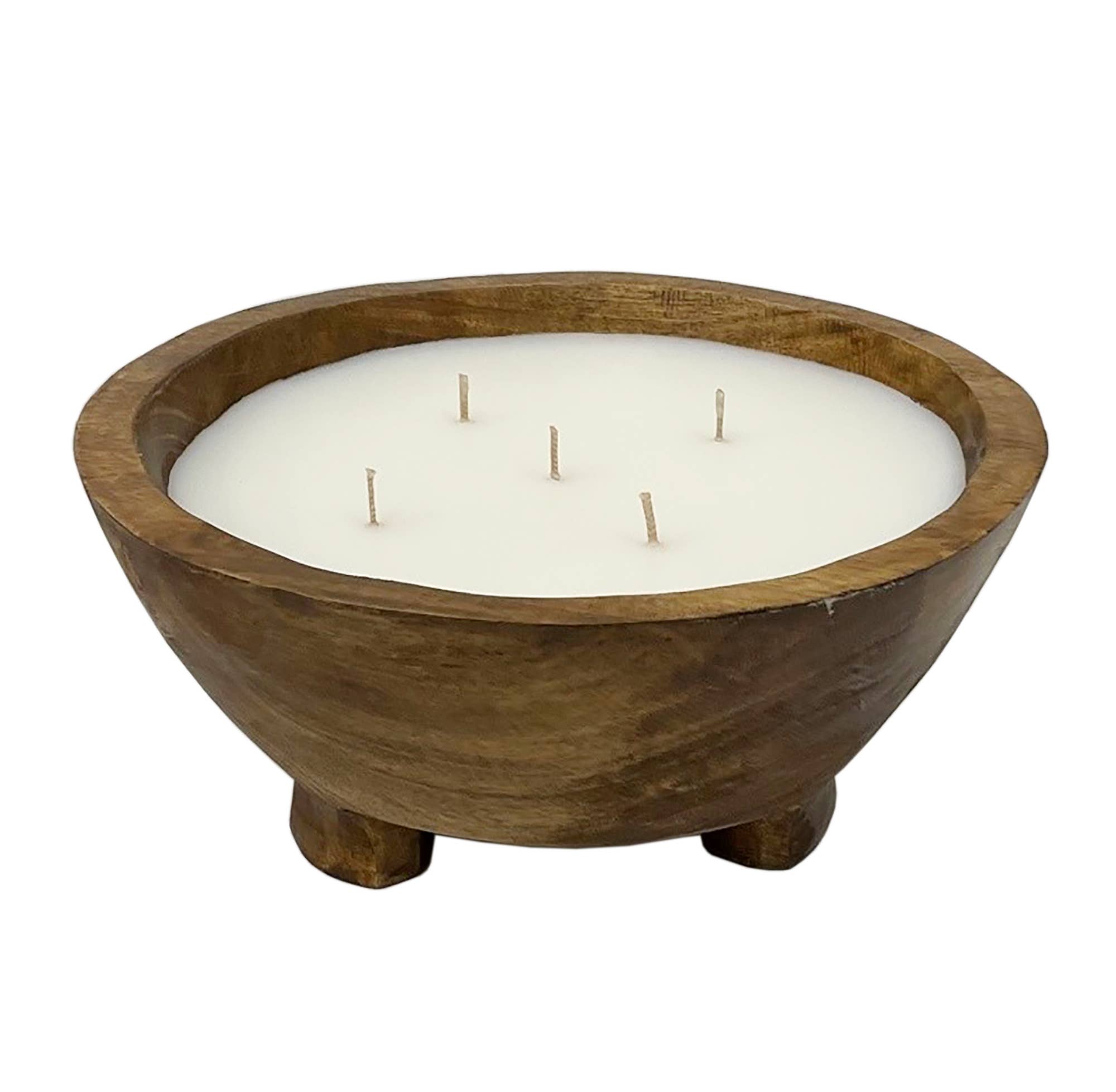 Andaluca Mango Wood Footed Candle