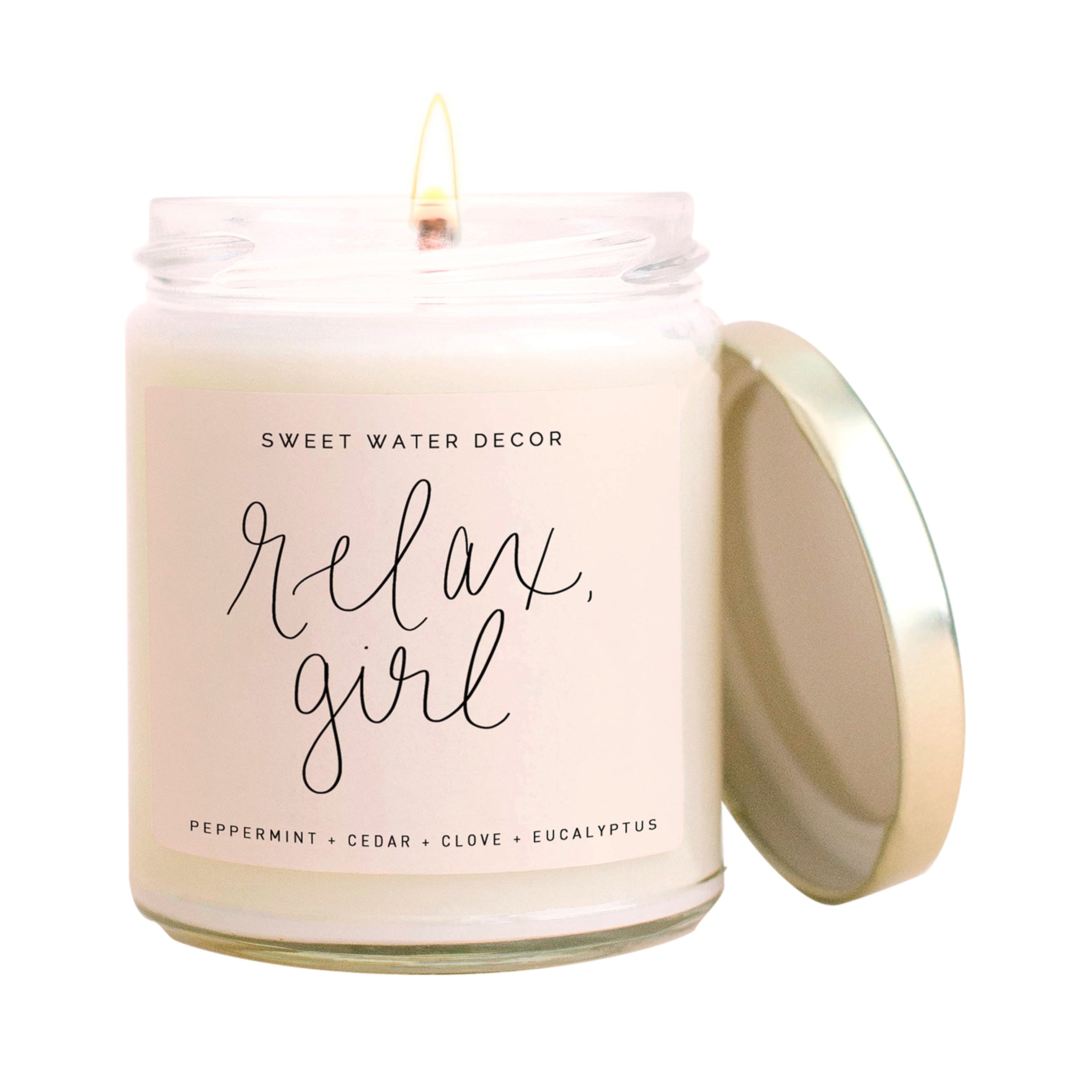 Sweet Water Gold Lid 40 Hour Soy Candle Collection