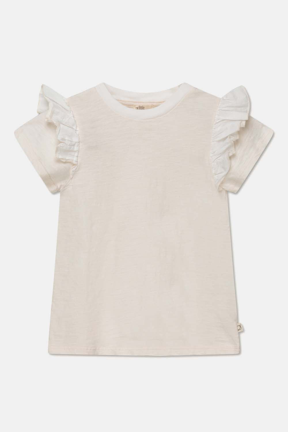 My Little Cozmo Girls Slub Ruffle Tee