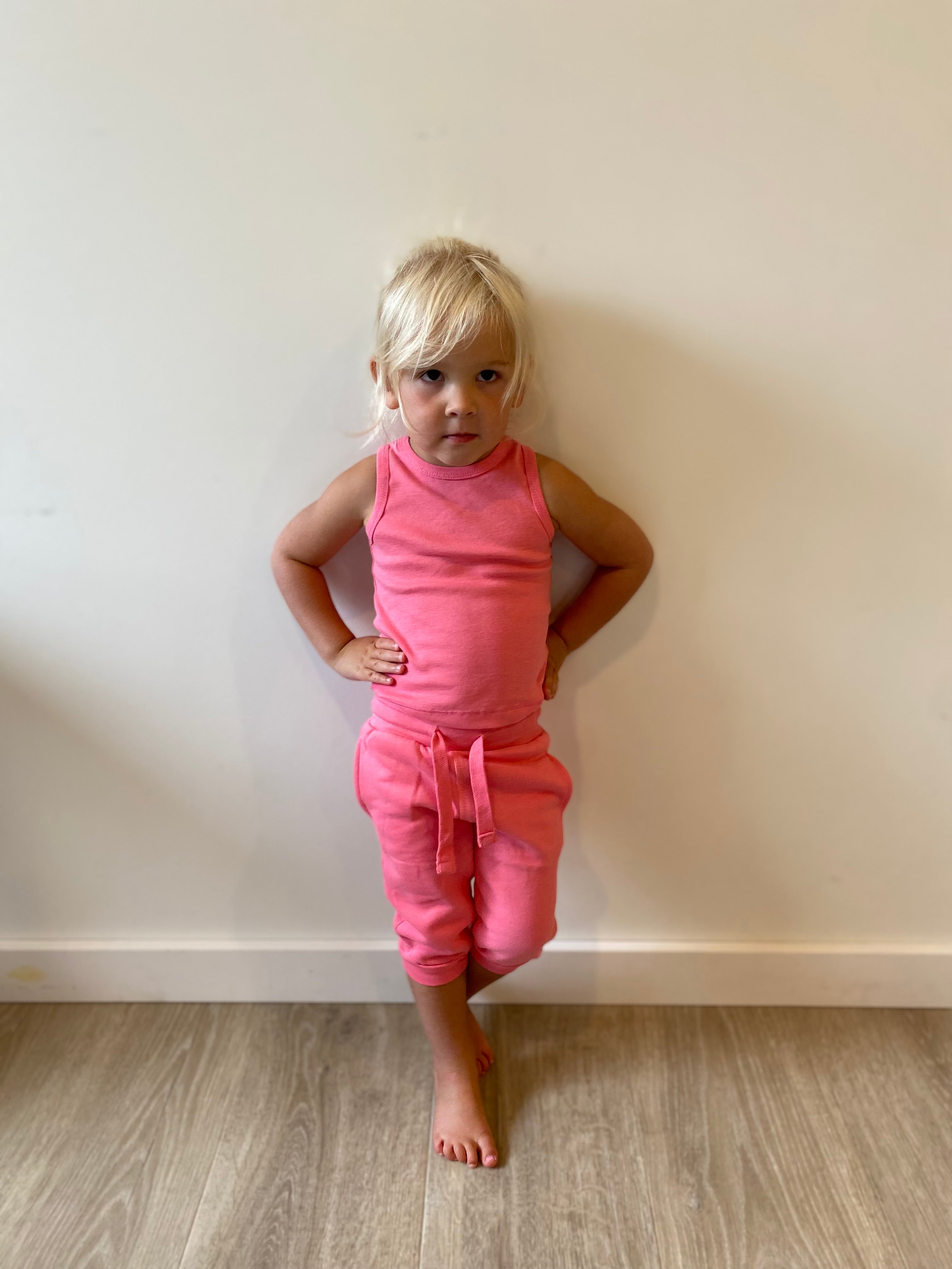 Kidential Lounge Set Tank & Crop Fleece Jogger