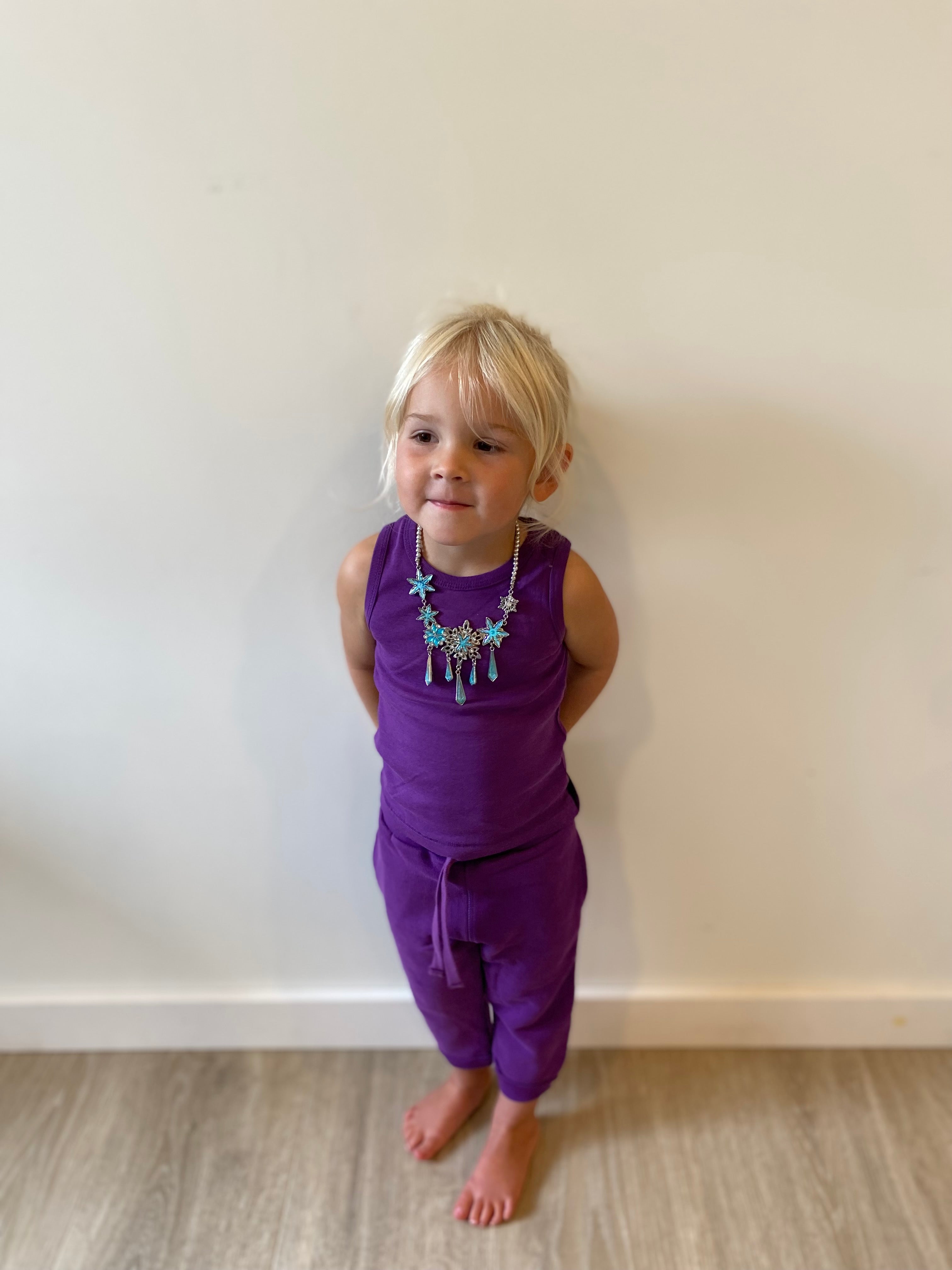 Kidential Lounge Set Tank & Crop Fleece Jogger