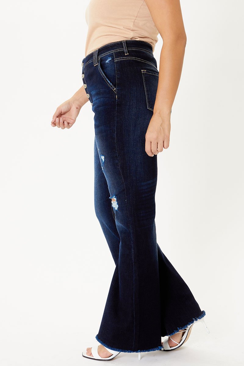 KanCan Carrie Ultra High Rise Flare Jeans - Plus
