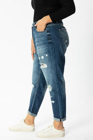 KanCan Beatrice Ultra High Rise Boyfriend Jeans - Plus