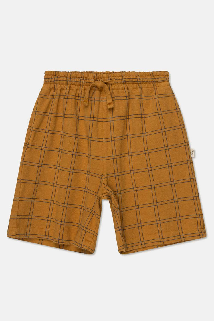 My Little Cozmo Kids Plaid Crepe Bermuda Shorts