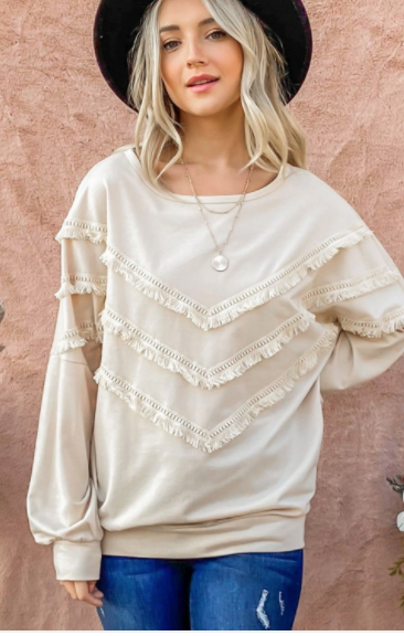 Frida Tassel Detail Sweatshirt