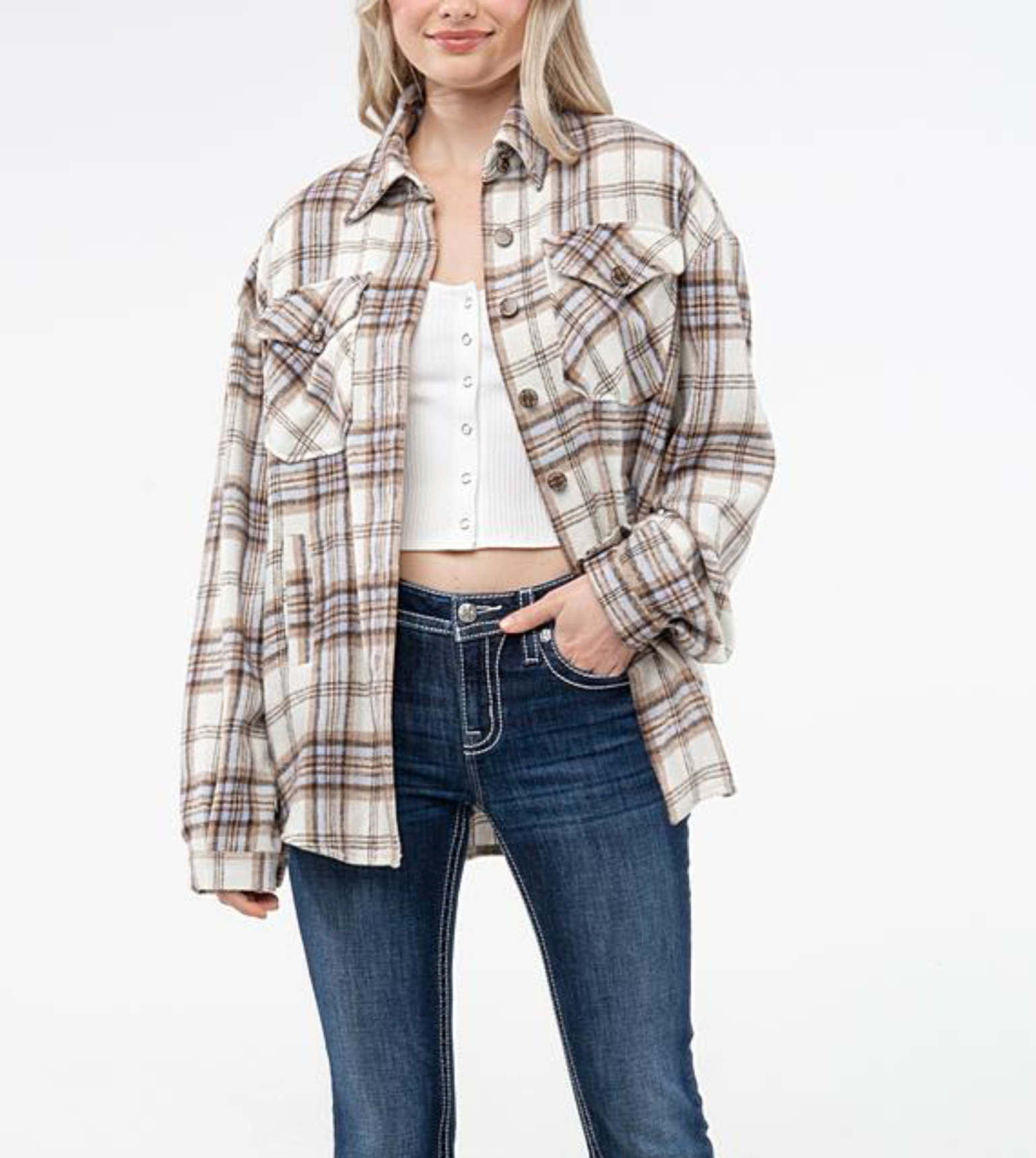 Miss Me Ellie Oversized Shirt