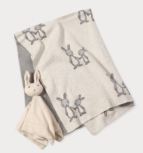 Viverano Jacquard Knit Blanket & Lovey Gift Sets
