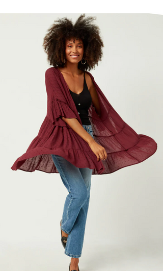 Cara Ruffle Kimono
