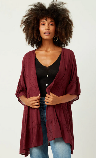 Cara Ruffle Kimono