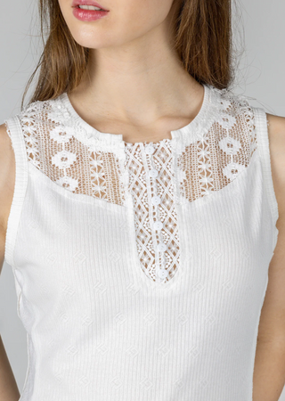 Miss Me Tyra Crochet Tank