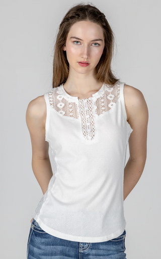 Miss Me Tyra Crochet Tank