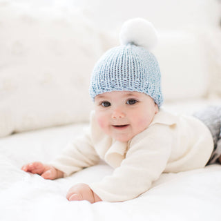 Stitch Story Baby Fur Pom Hat Knitting Kit