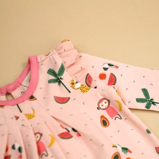 Viverano Pink Romper Jungle