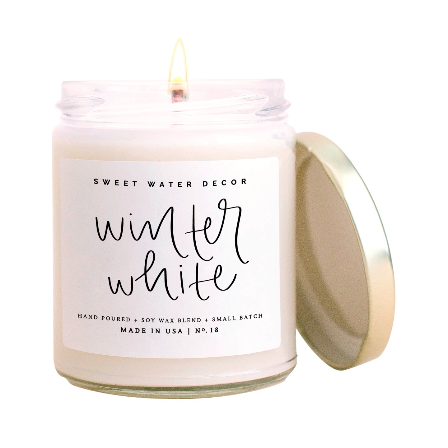 Sweet Water Gold Lid 40 Hour Soy Candle Collection