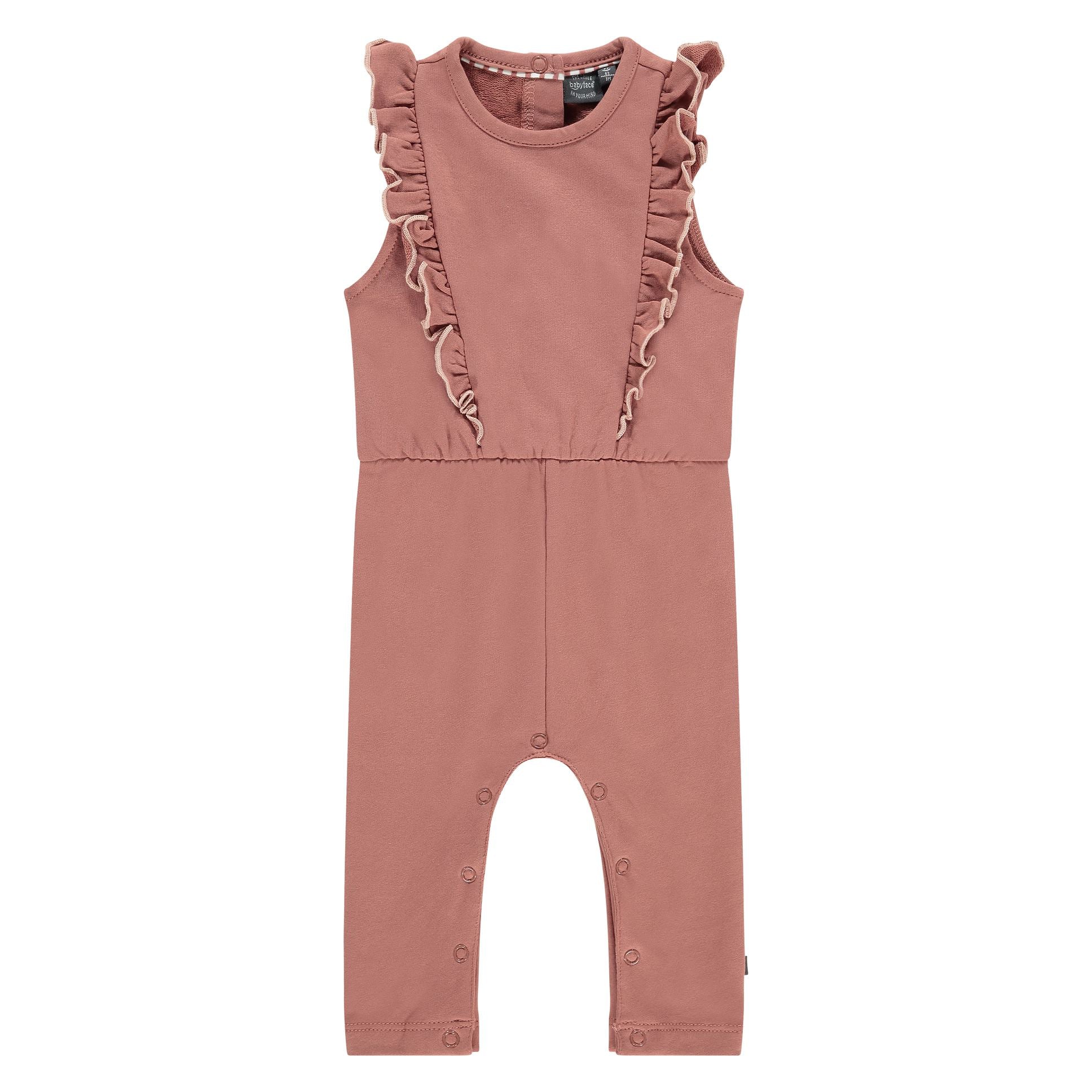 Babyface Baby Girl Jumpsuit ruffle Redwood