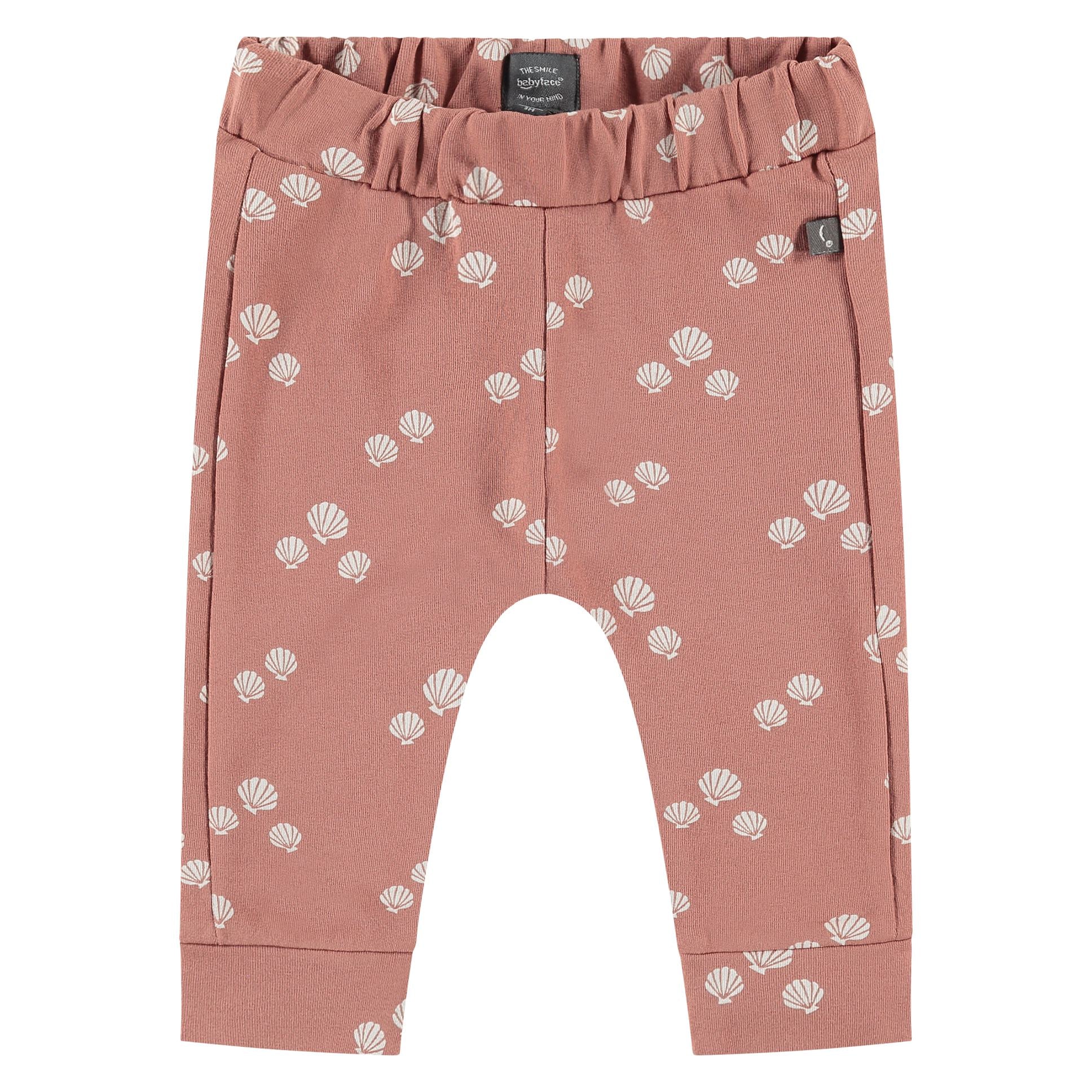 Babyface Baby Girl Sweatpants Pattern Redwood Shells